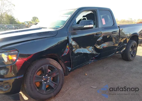 2021 Ram 1500 Big Horn Quad Cab 4X4 6'4 Box from USA, damaged, VIN 1C6SRFBT6MN683623